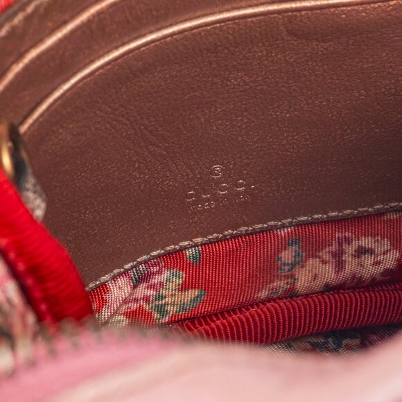 Gucci Zumi Pink & Blue Laminated Leather Quilted Mini Bag - Picture 11 of 12